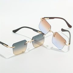 Men's Rimless Sunglasses | Street Photography & Parties