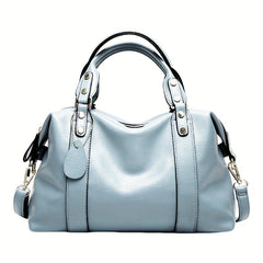 Soft Leather Tote Bag Large Capacity Shoulder Crossbody Bag