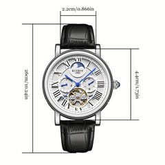 KUERST Teen Watch Automatic Mechanical Waterproof Fly Wheel Watch