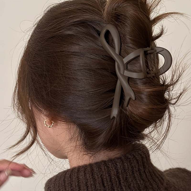 Gradient Hair Claw Clip Ribbon Bow Y2K Style