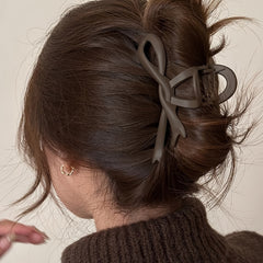 Gradient Hair Claw Clip Ribbon Bow Y2K Style