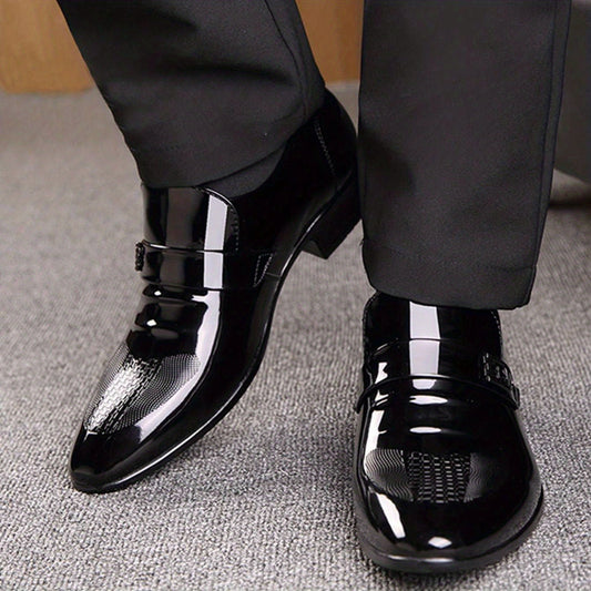 Men's Pointed Toe Formal Slip On Shoes for Business