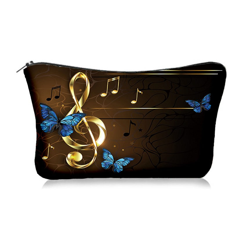 Stylish Print Cosmetic Zipper Bag Lightweight Toiletry Wash Bag