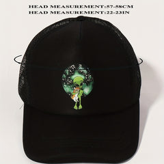 Alien Cat Trucker Hat Mesh Adjustable Baseball Cap Lightweight Sunshade Dad Hat