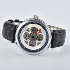 KUERST Butterfly Double Snap Automatic Mechanical Watch Waterproof Four Leaf Fac