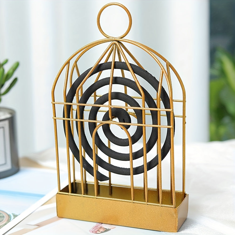 Bird Cage Mosquito Coil Holder Iron Mosquito Repellent Incense Rack