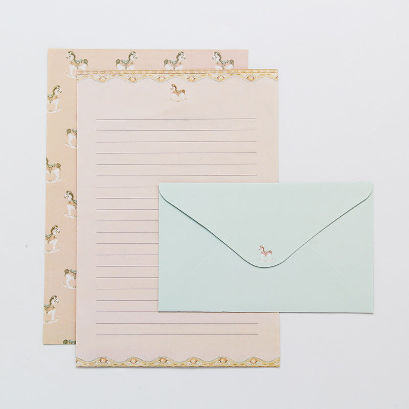 Stationery Paper and Envelopes Set, 6Pcs Paper, 3Pcs Envelopes, Writing Letters