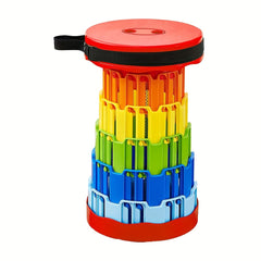 Rainbow Folding Stool Portable Retractable Stool For Camping