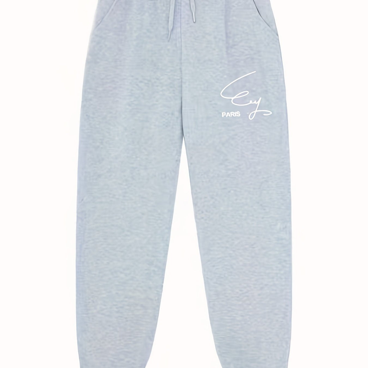 Letter Print Joggers With Pockets Men's Drawstring Pants