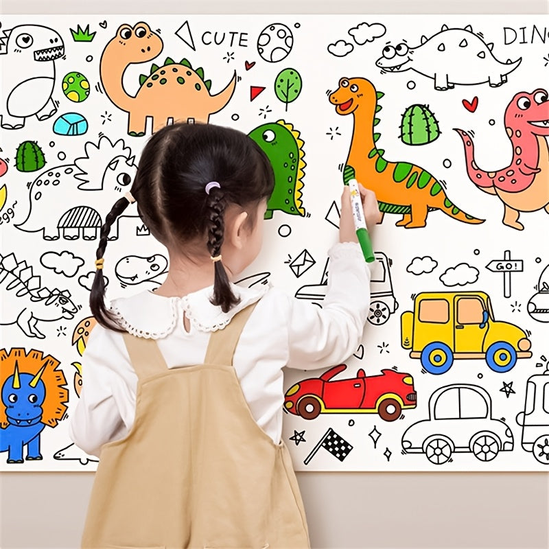Non Toxic Dinosaur Coloring Paper Roll