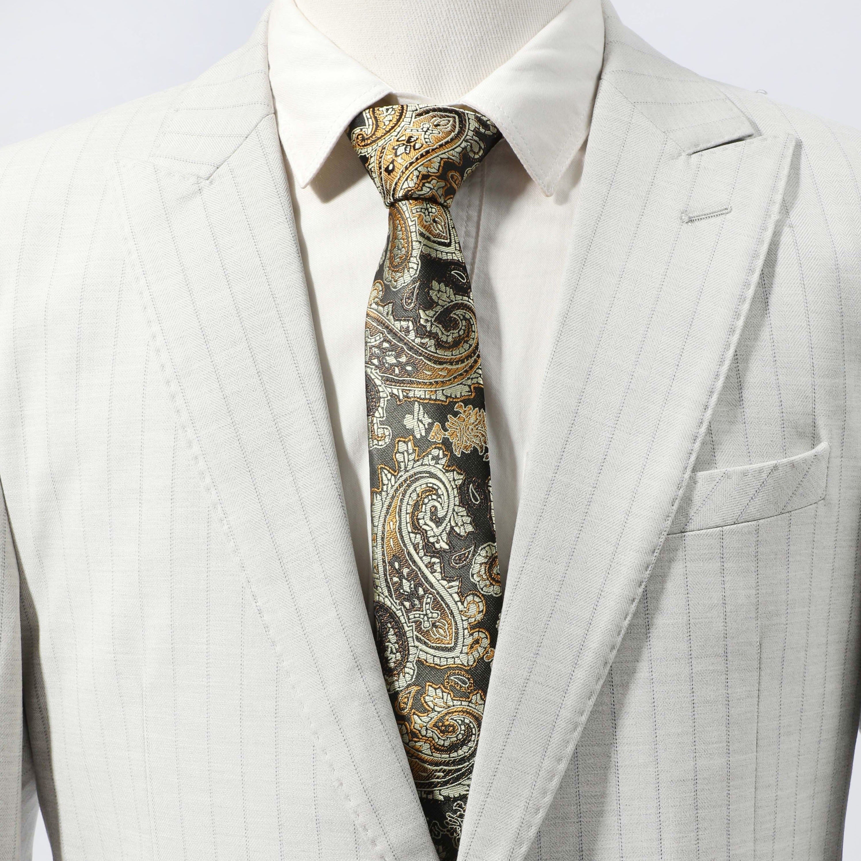 Men's Silk Necktie Floral Business Wedding Party Gift For Men