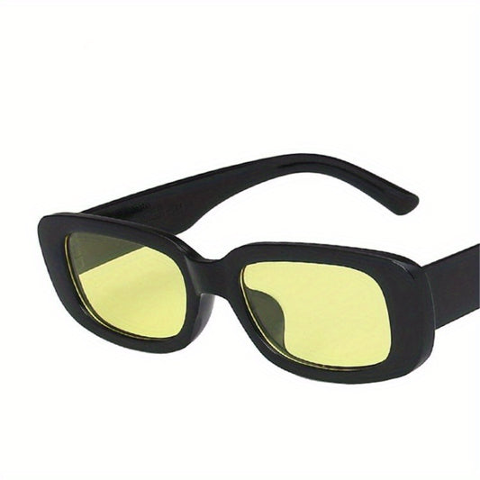 Square Frame Sunglasses For Women Men Minimalist Solid Glasses Y2K