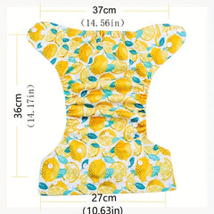 Striped Print Diaper Fox Design for Baby Boys Girls