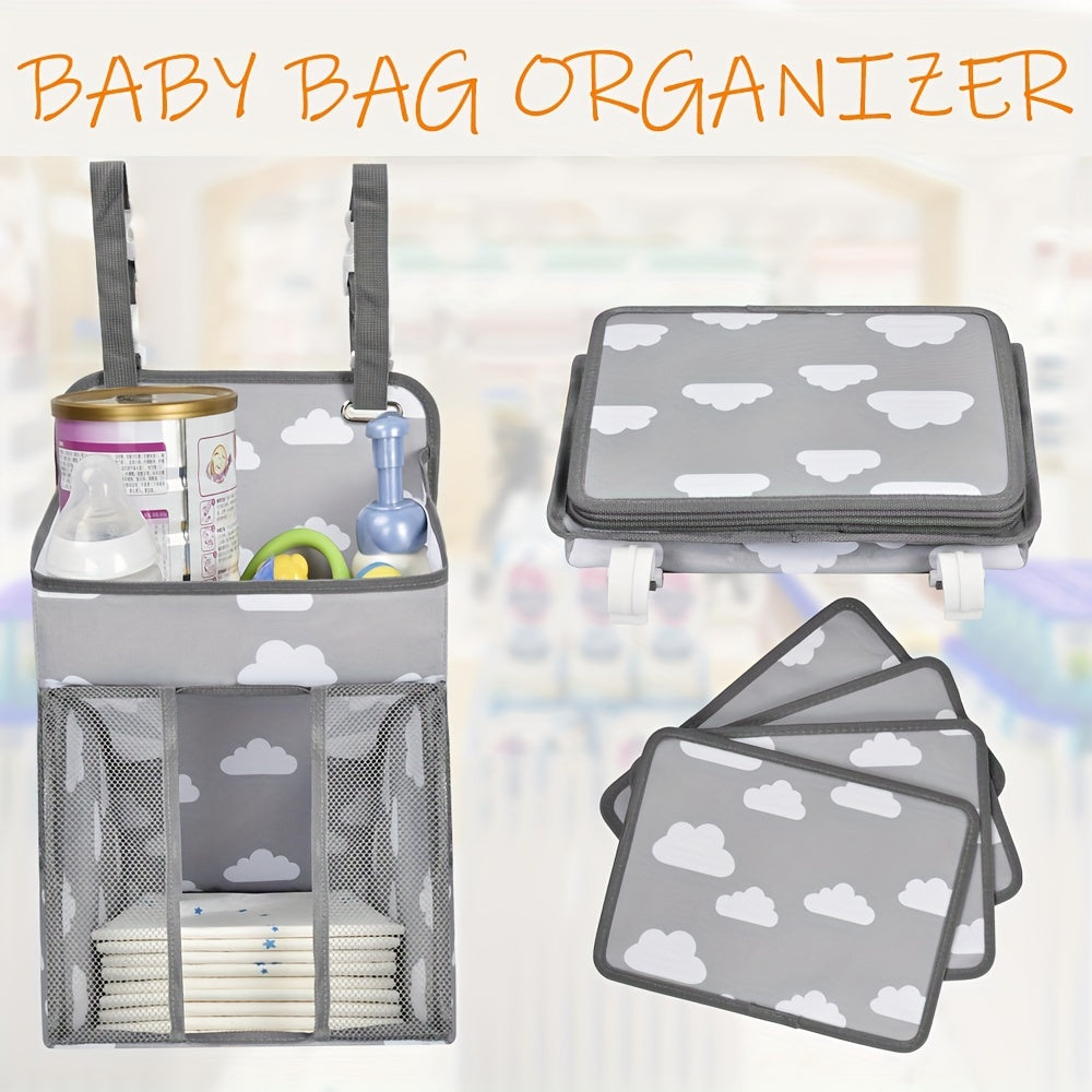 Hanging Diaper Caddy Organizer for Crib & Strollers