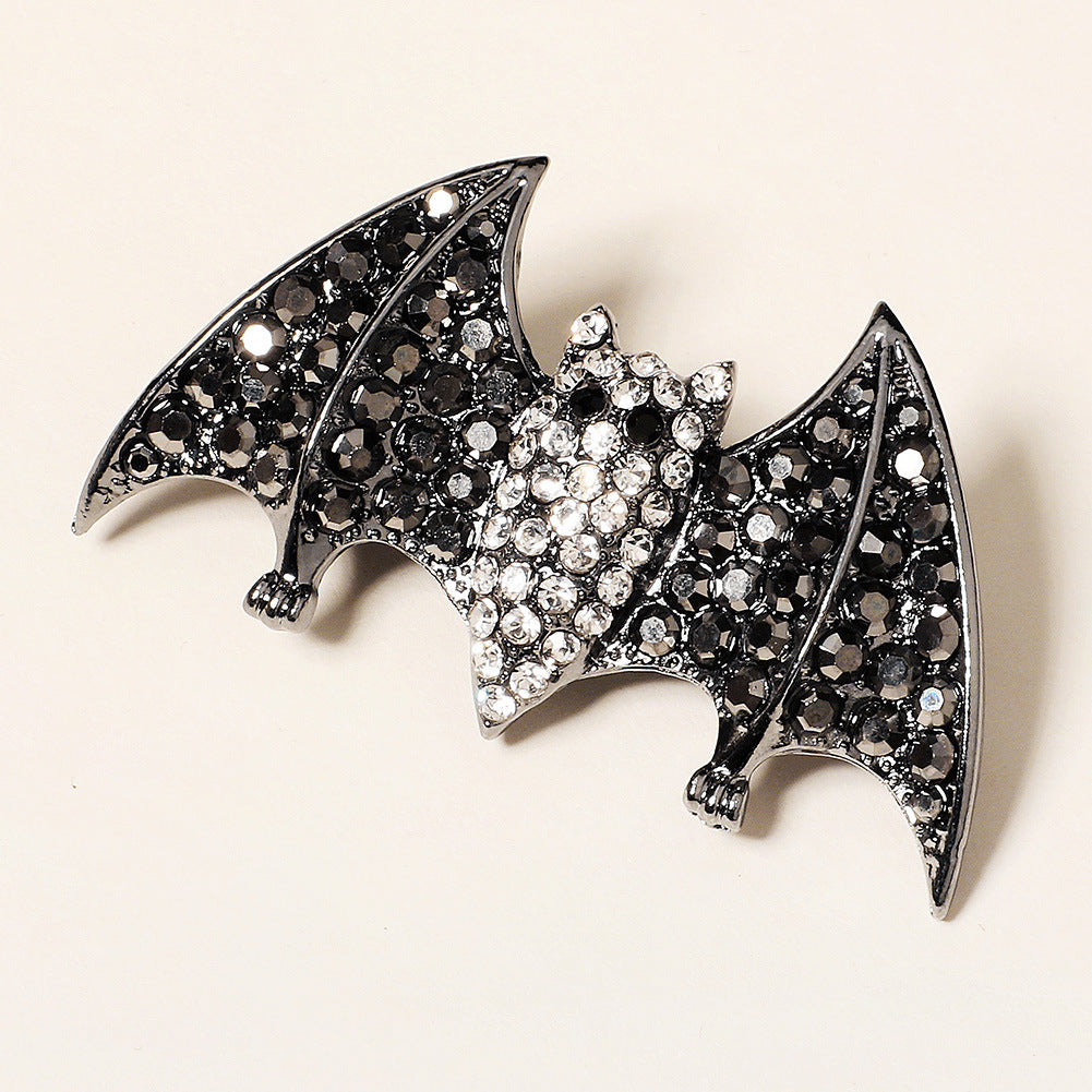 Spider Hair Pin Rhinestone Gothic Punk Crystal Bobby Pin Halloween Accessory