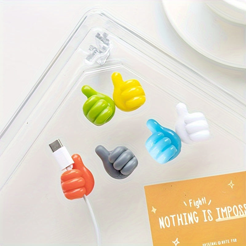 10pcs Big Thumb Wire Organizer Hook Hub Data Cable Storage