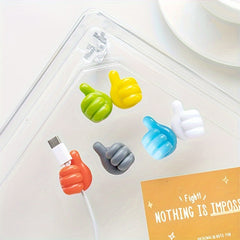 10pcs Big Thumb Wire Organizer Hook Hub Data Cable Storage