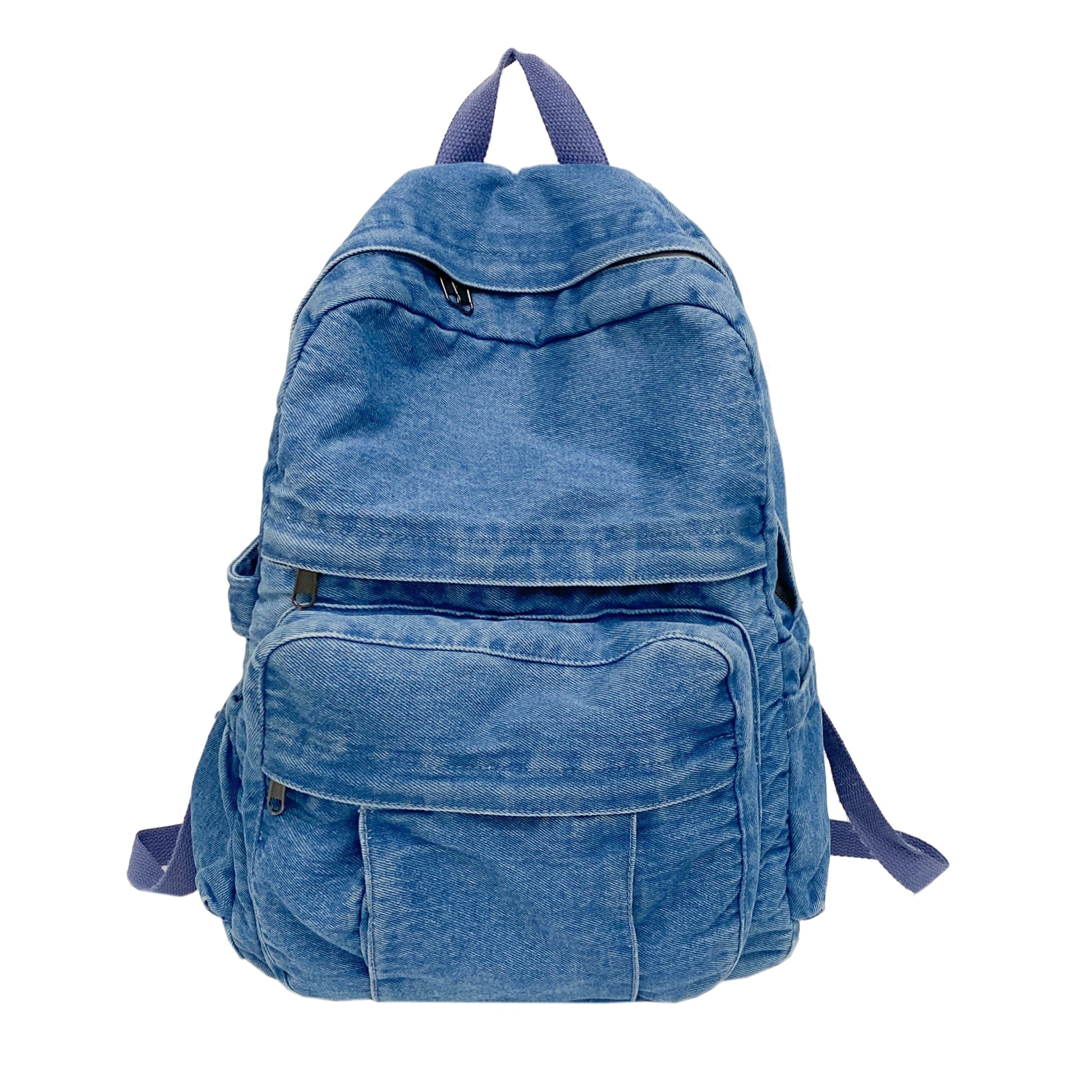 Vintage Style Denim Backpack for Women