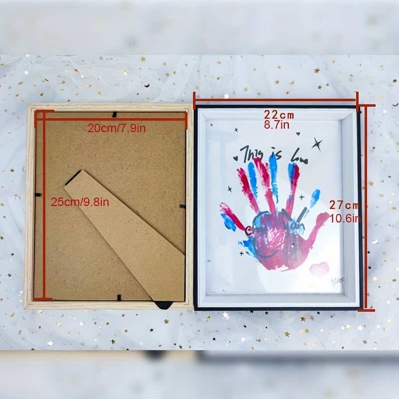 DIY Hand And Foot Print Set With Photo Frame 25 4 Cm Minimalist Picture Frame