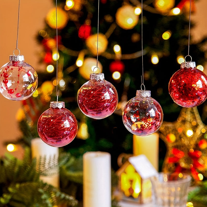 6pcs Christmas Tree Pendant Ball Family Party Decoration