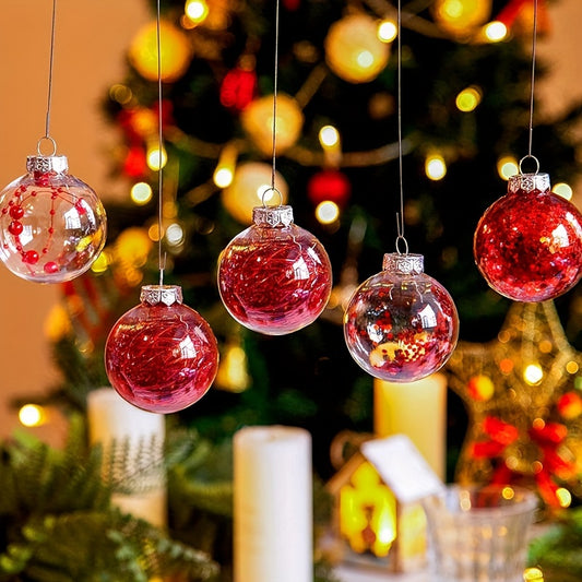 6pcs Christmas Tree Pendant Ball Family Party Decoration