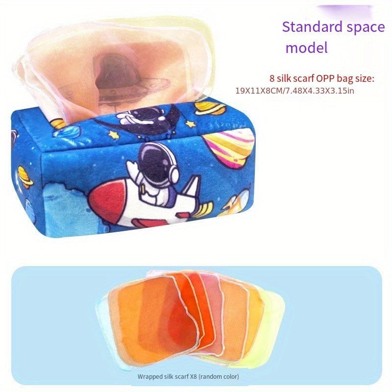 Infant Toys Cloth Book Tissue Box Early Education Toys