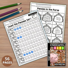 Kindergarten Money Workbook Yellow Paper