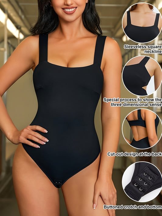Sleeveless Hollow Back Yoga Tank Top Jumpsuit