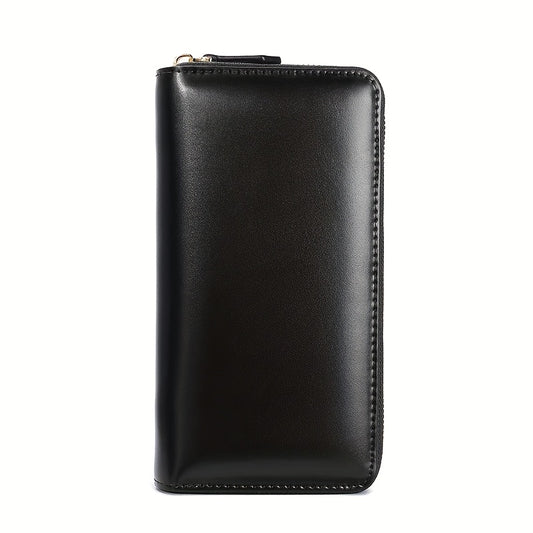 Women's Long Zipper Leather Wallet