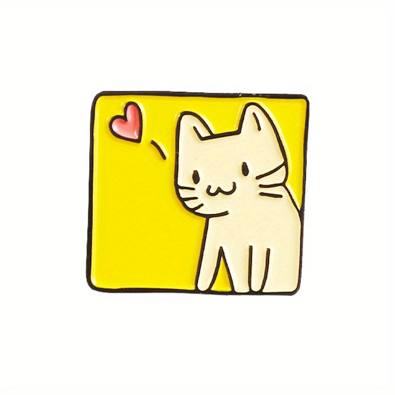 Caffey Cat Breast Pins for Girls Cute Cartoon Animal