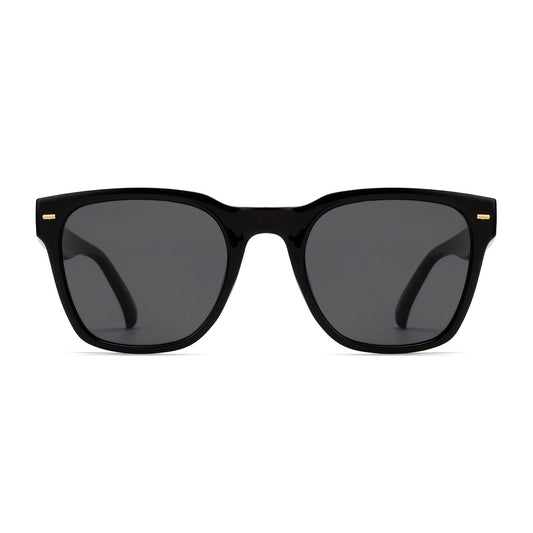 OUWEN Square Polarized Sunglasses Retro Men Sun Glasses UV400