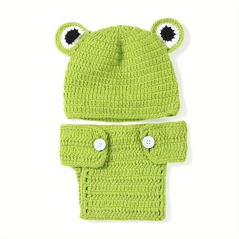 Hand Woven Frog Prince Costume Suit for Photography