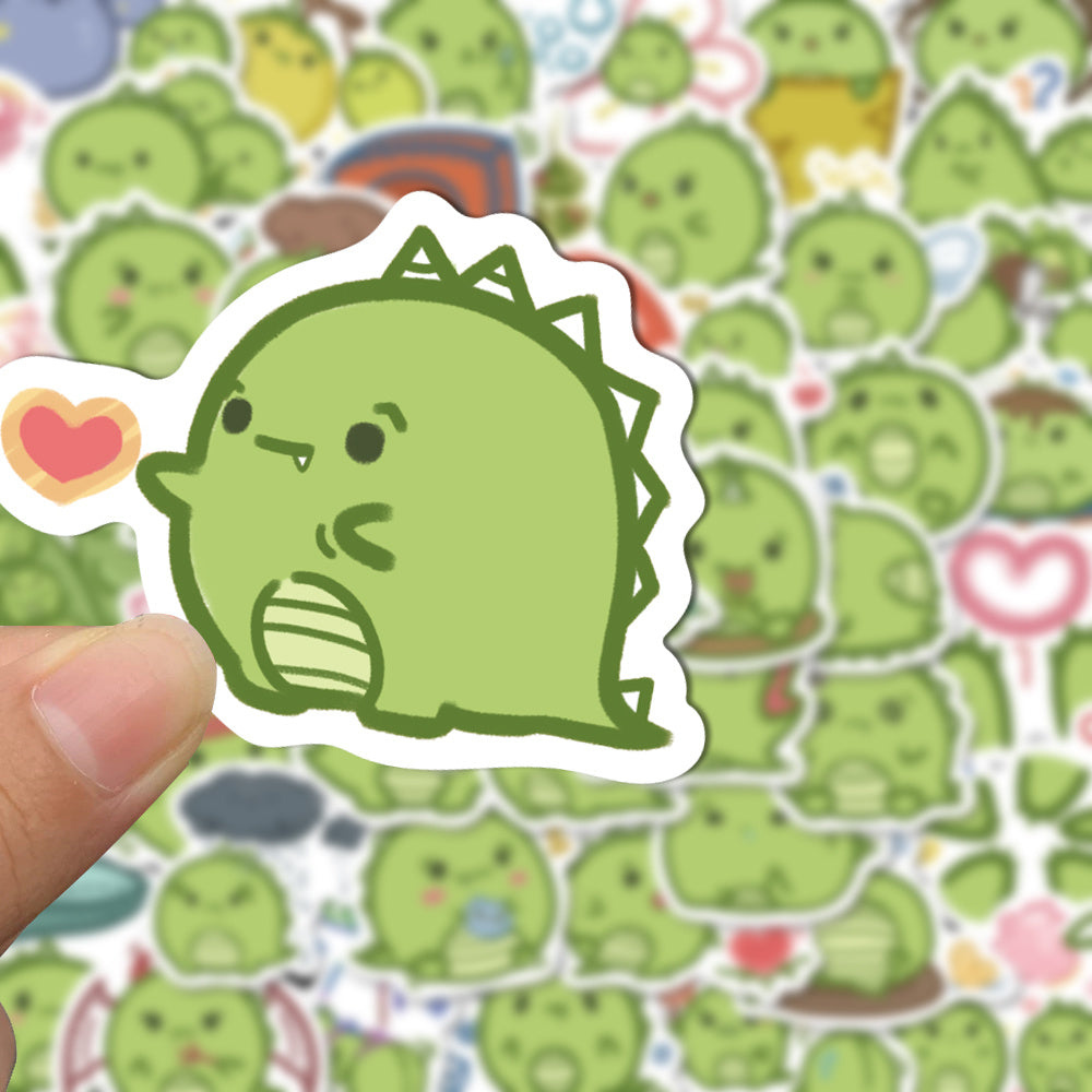 50pcs Cute Little Dinosaur Stickers for Kids