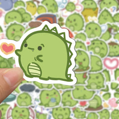 50pcs Cute Little Dinosaur Stickers for Kids