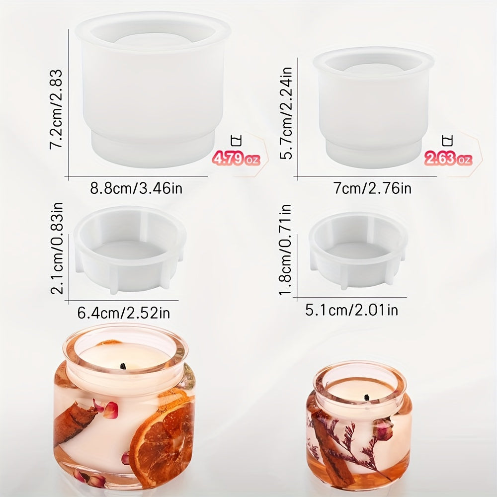 DIY Epoxy Resin Storage Jar Silicone Mold with Lid