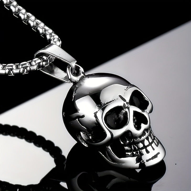 Men's Skull Pendant Punk Style Necklace Accessories