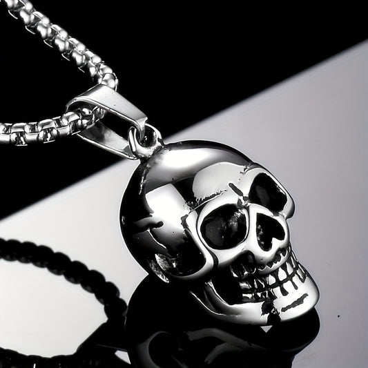 Men's Skull Pendant Punk Style Necklace Accessories