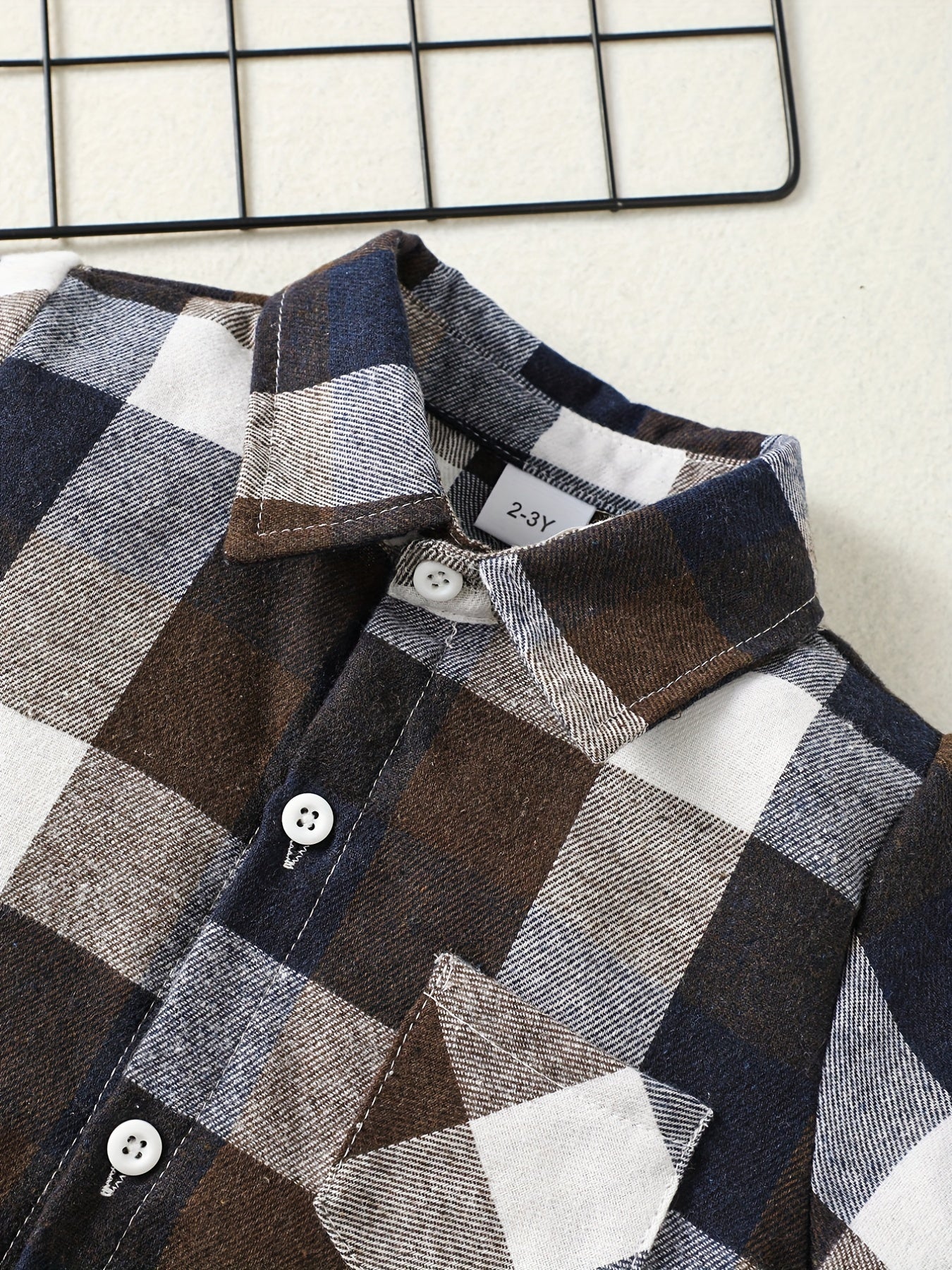 Boys Plaid Shirt Tops Short Sleeves Button Down Casual Summer Kids Clothes