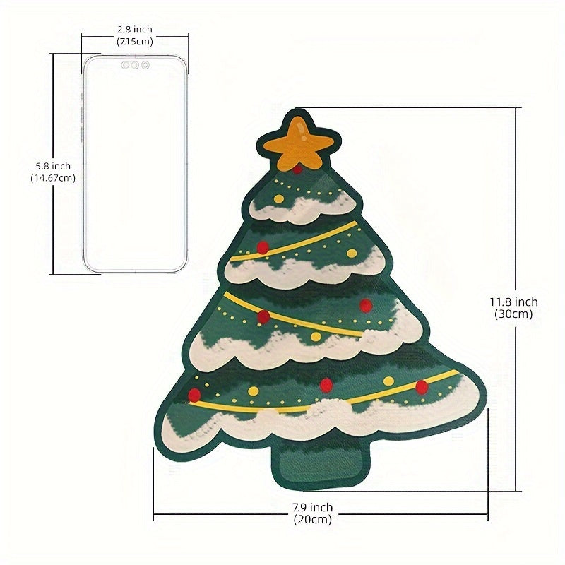 1pc Christmas Drink Coasters Cup Mats Home Decor Kitchen Gadgets