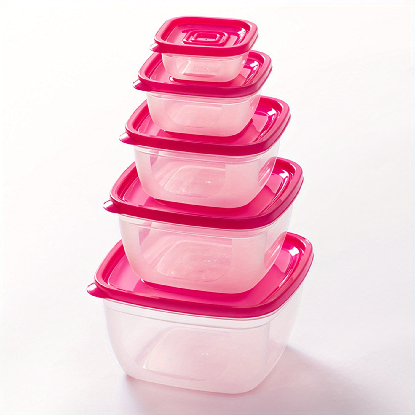 Clear Food Storage Containers With Lids Stackable BPA Free