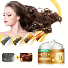 Hydrating Hair Cream with Vitamins Biotin Collagen Coconut - Repair Frizzy Hair