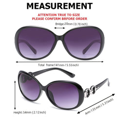 Vintage Oval Thick Frame Sunglasses Women UV400 Sun Glasses