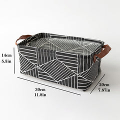 Fabric Storage Box & Organizer Foldable Collapsible Clothes & Cosmetics