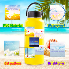 50pcs Inspirational Quotes Laptop Waterproof Vinyl Positive Stickers Easter