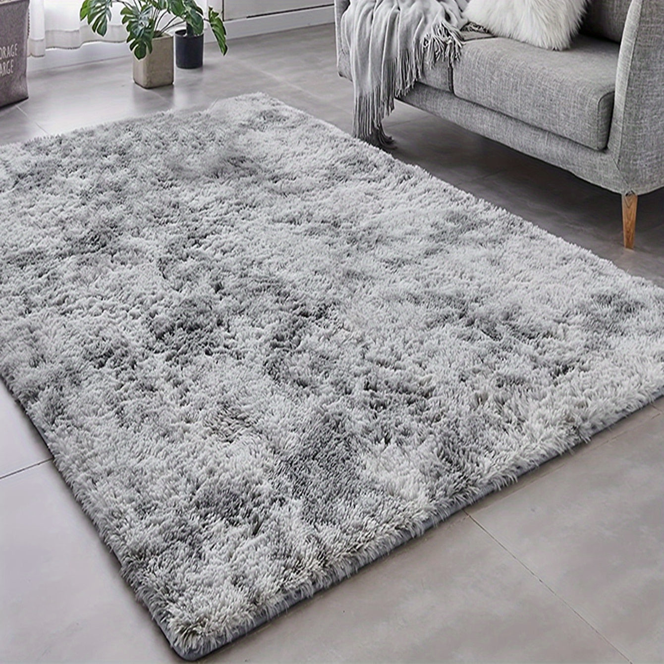 Soft Plush Shaggy Area Rug Fluffy Carpet Bedroom Living Room Non Slip