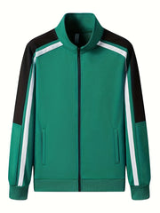 Men's 2 Piece Casual Jacket and Sweatpants Set for Spring Autumn