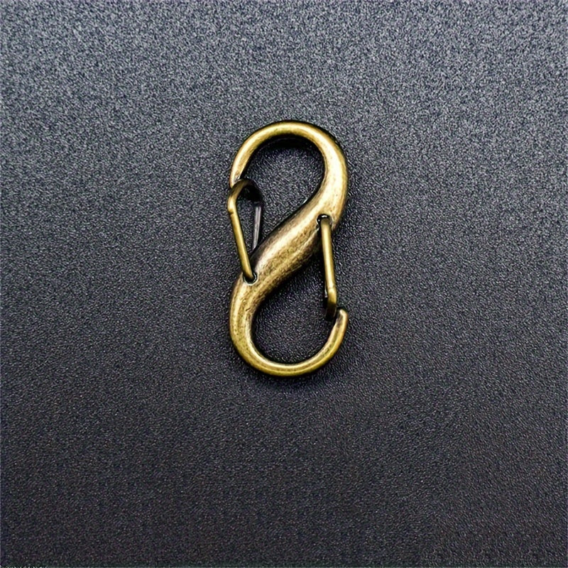 10pcs S Type Spring Fastener Key Chain Mini Buckle Keychain