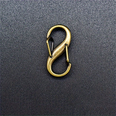 10pcs S Type Spring Fastener Key Chain Mini Buckle Keychain