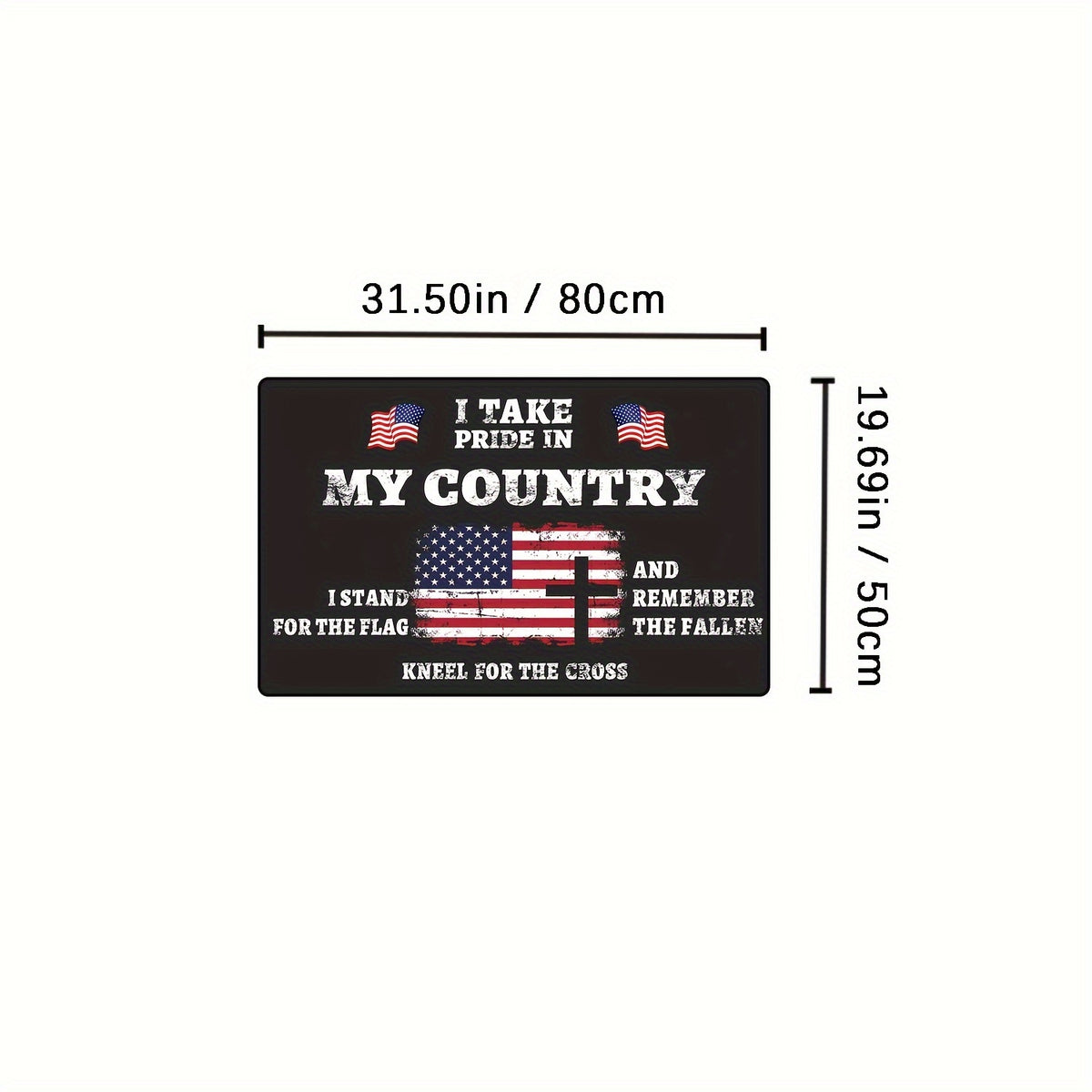 American Flag Print Doormat Indoor & Outdoor Foyer Rug Home Decor
