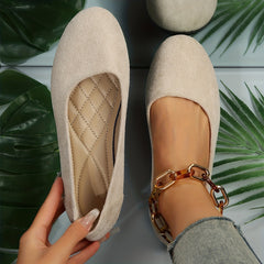 Women's Soft Sole Flat Slip On Shoes Lightweight & Comfortable